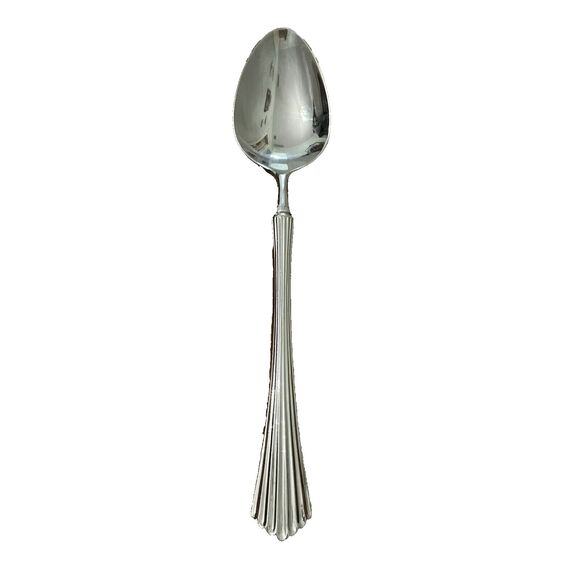 International Lyon FASCINATION Oval Soup Spoon Flatware 7.5 in 18-8 Stainless - Picture 1 of 13
